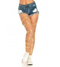 Lam Garter Leg Wraps  - One Size - Gold