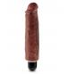 King Cock 7" Vibrating Stiffy - Brown