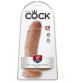 King Cock  8" Cock With Balls - Tan