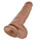 King Cock  11" Cock With Balls - Tan