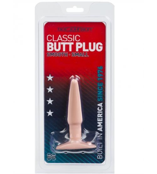 Classic Butt Plug Smooth - Small - White