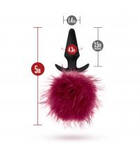 Pom Plugs Fur Pom Pom - Burgundy