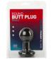 Round Butt Plug - Small - Black