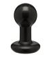 Round Butt Plug - Small - Black