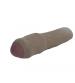 Cyberskin 3 Inch Xtra Thick Uncut Transformer  Penis Extension - Dark