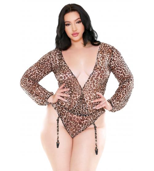 Shiva Long Sleeve Mesh Teddy - 1x2x