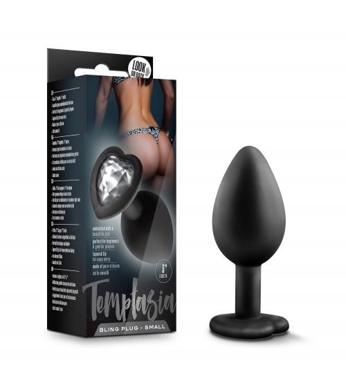 Temptasia - Bling Plug - Small - Black