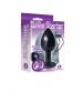 The 9's the Silver Starter Anodized Bejeweled Stainless Steel Plug - Violet