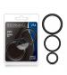 Performance - Vs4 Pure Premium Silicone Cockring Set - Black