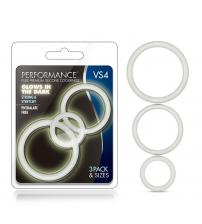 Performance - Vs4 Pure Premium Silicone Cockring Set - White