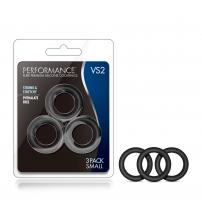 Performance - Vs2 Pure Premium Silicone Cockrings - Small - Black