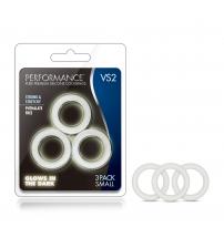 Performance - Vs2 Pure Premium Silicone Cockrings - Small - White