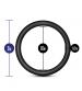 Performance - Vs3 Pure Premium Silicone  Cockrings - Large - Black