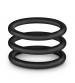 Performance - Vs3 Pure Premium Silicone  Cockrings - Large - Black