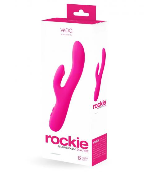 Rockie Dual Rechargeable Vibe - Foxy Pink