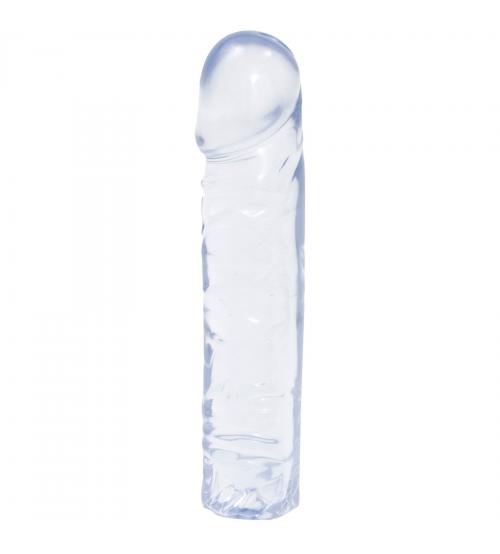 Crystal Jellies Classic Dong 8 Inch - Clear