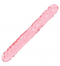 Crystal Jellies Jr. Double Dong 12 Inch - Pink