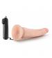 Dr. Skin - 8.5 Inch Vibrating Realistic Cock  With Suction Cup - Vanilla