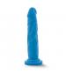 Neo - 7 .5 Inch Dual Density Cock - Neon Blue