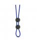 Stay Hard - Silicone Double Loop Cock Ring - Blue