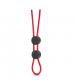 Stay Hard - Silicone Double Loop Cock Ring  - Red