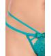 Strappy Bra & Panty - One Size - Turquoise