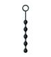 The 9's S-Drops Silicone Anal Beads - Black