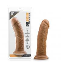 Dr. Skin - 8 Inch Cock With Suction Cup - Mocha