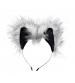 Grey Wolf Tail Anal Plug and Ears Set