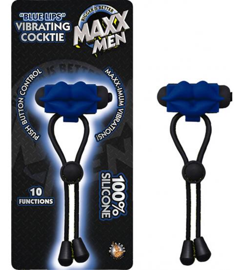 Maxx Men Blue Lips Vibrating Cocktie - Blue