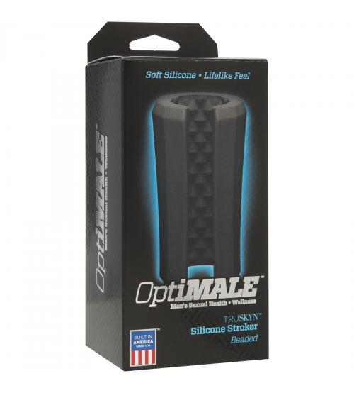 Optimale - Truskyn Silicone Stroker - Beaded -  Black