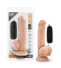 Dr. Skin - Dr. Jay - 8.75 Inch Vibrating Cock With Suction Cup - Vanilla