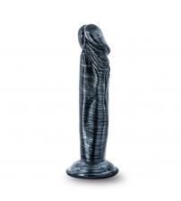 Jet - Ebony - 6 Inch Dildo - Carbon Metallic Black