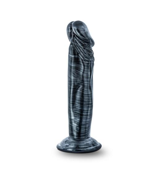 Jet - Ebony - 6 Inch Dildo - Carbon Metallic Black