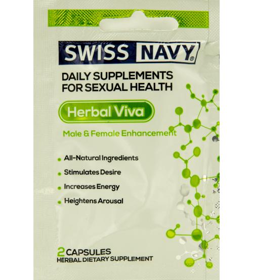 Swiss Navy Herbal Viva Him & Her Enhancement - 2 Ct