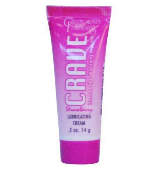 Crave Warming Lubricanting Cream Strawberry Flavored 0.5 Oz Tube