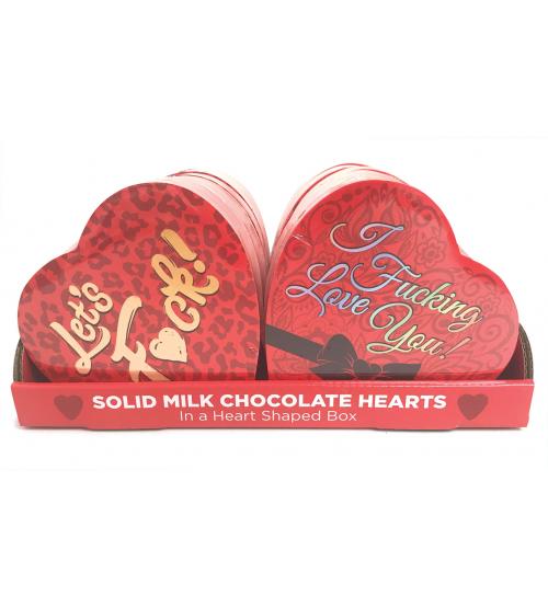 Heart Boxed Chocolates - 12 Box Display