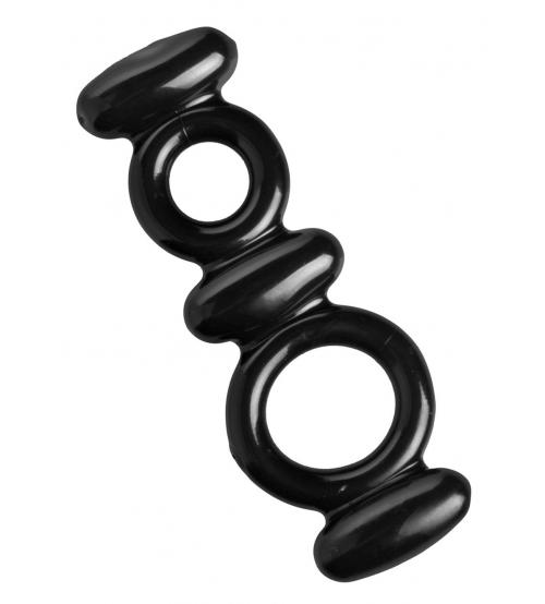 Dual Stretch to Fit Cock and Ball Ring