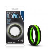 Performance - Silicone Go Pro Cock Ring -  Black/green/black
