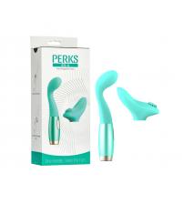 Perks Ex-4 G-Spot Vibrator and Clitoral Stimulator - Aqua