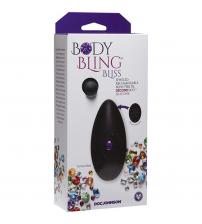 Body Bling - Clit Caress Mini-Vibe in Second Skin Silicone - Purple