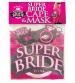 Super Bride Cape and Mask - Hot Pink/black