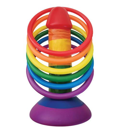 Rainbow Pecker Party Ring Toss