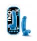 Neo Elite - 7 Inch Silicone Dual Density Cock  With Balls - Neon Blue