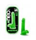 Neo Elite - 6 Inch Silicone Dual Density Cock  With Balls - Neon Green