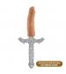 The Realm - Realistic 8 Inch Lock on Dildo -  Mocha