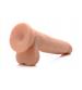 6 Inch Ultra Real Dual Layer Suction Cup Dildo - Flesh
