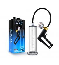 Performance - Vx7 Vacuum Penis Pump With Brass  Trigger & Pressure Gauge - Clear
