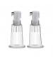 Temptasia  Nipple Pumping Cylinders  Set of 2  (0.75 Inch Diameter) - Clear