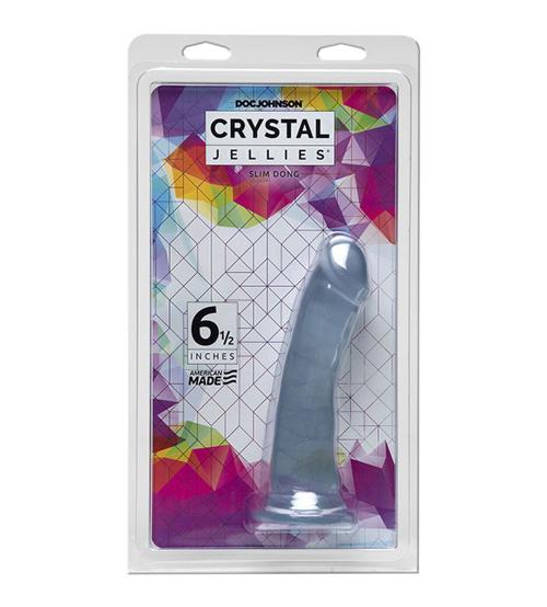 Crystal Jellies - 6.5 Inch Slim Dong - Clear